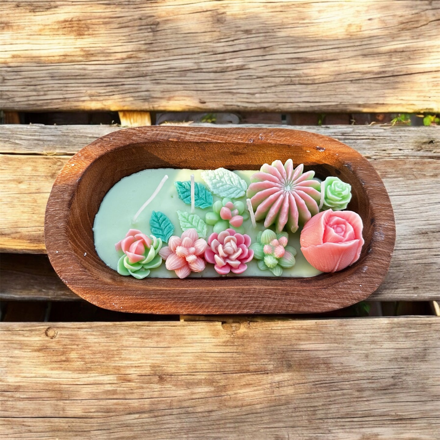 Botanical bliss candle- Oval bloom