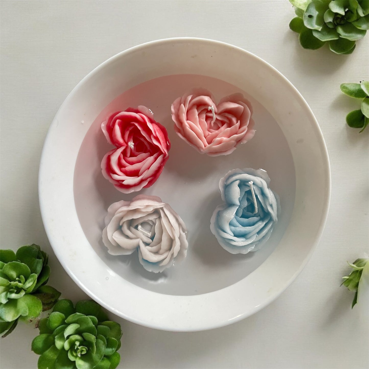 Heart-shaped peony