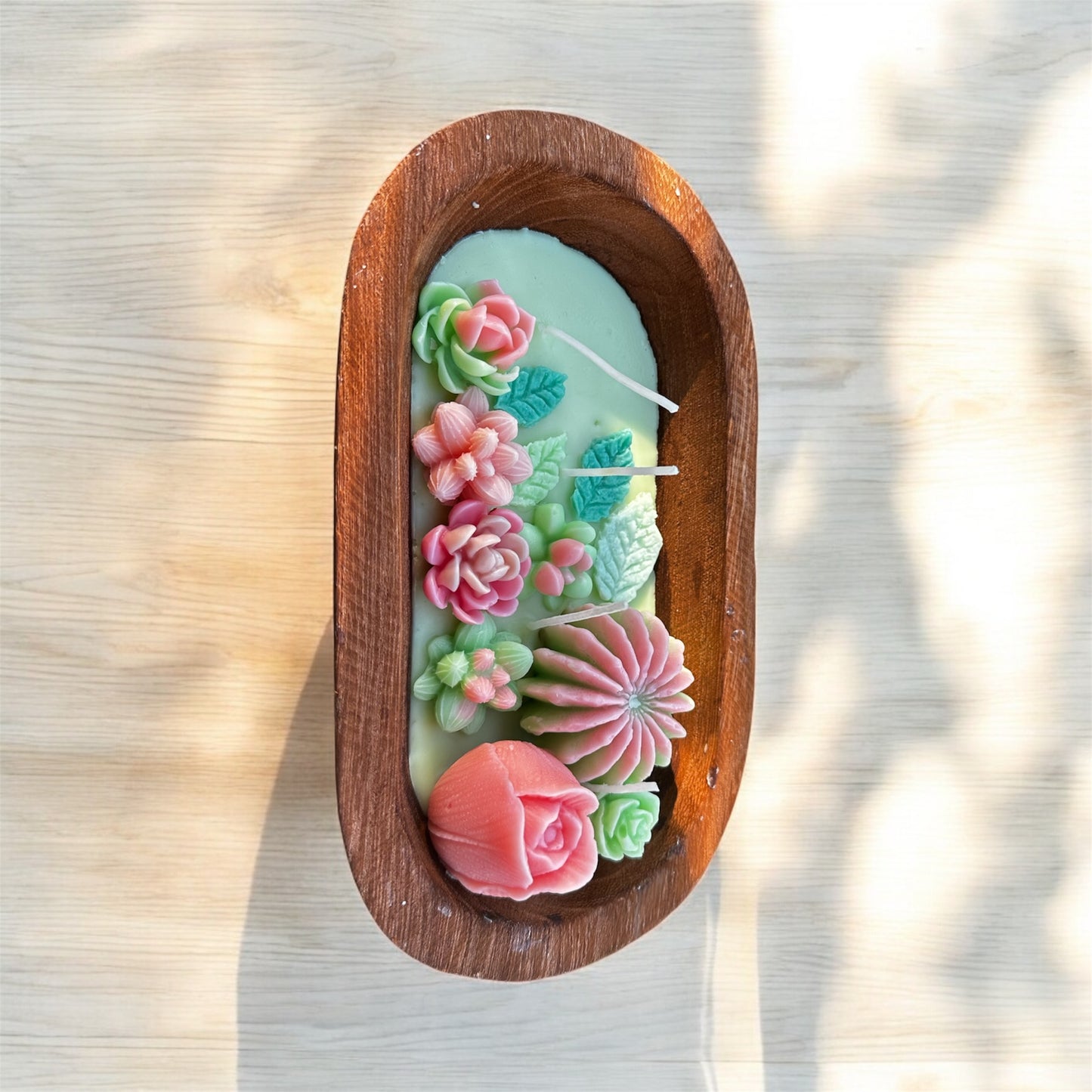 Botanical bliss candle- Oval bloom